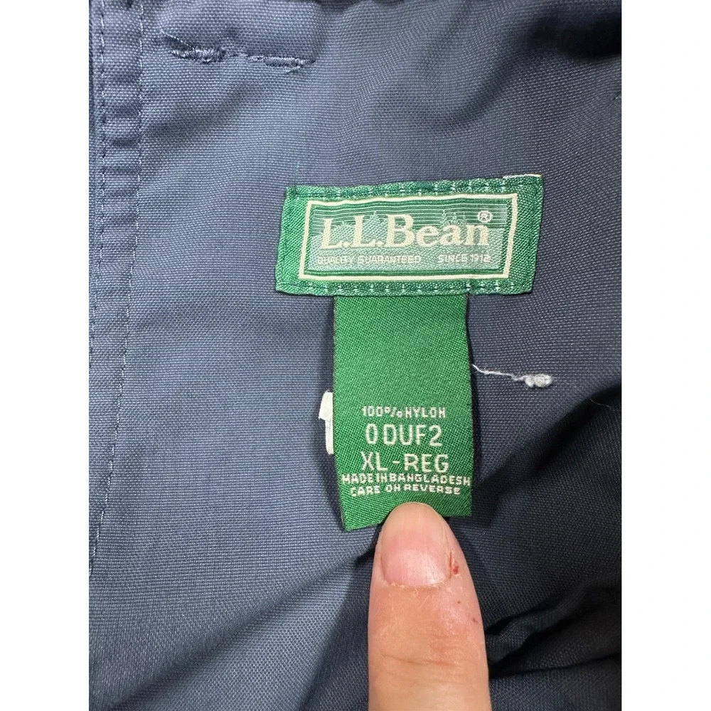 LL‎ Bean Mens XL Regular Convertible Hiking Pants Gray Blue Nylon Zip Off 0DUF2